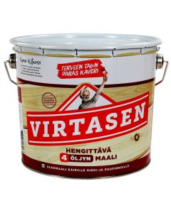 Virtasen 4 &Ouml;ljynmaali -  valkoinen tai s&auml;vytetty 2,7L